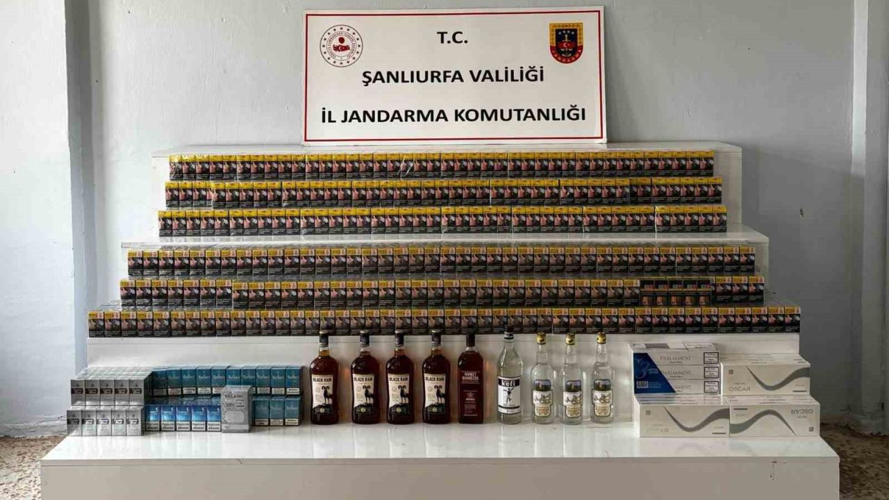 Şanlıurfa’da 2 bin 558 paket gümrük kaçağı sigara ele geçirildi