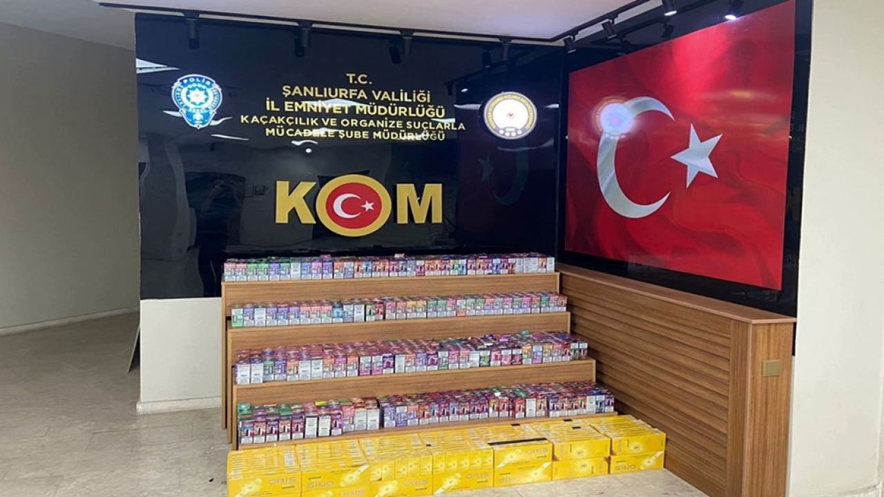 Şanlıurfa’da sigara kaçakçılığı operasyonu: 1 tutuklama