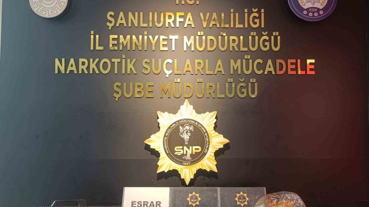 Şanlıurfa’da uyuşturucu operasyonu: 3 gözaltı