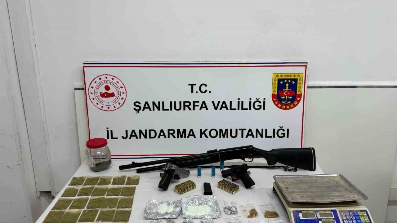 Şanlıurfa’da uyuşturucu operasyonunda 2 gözaltı