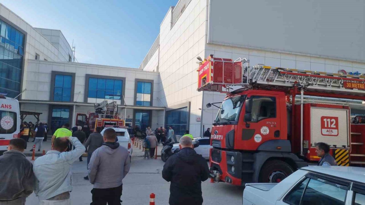 Sinop’ta hastanede yangın paniği