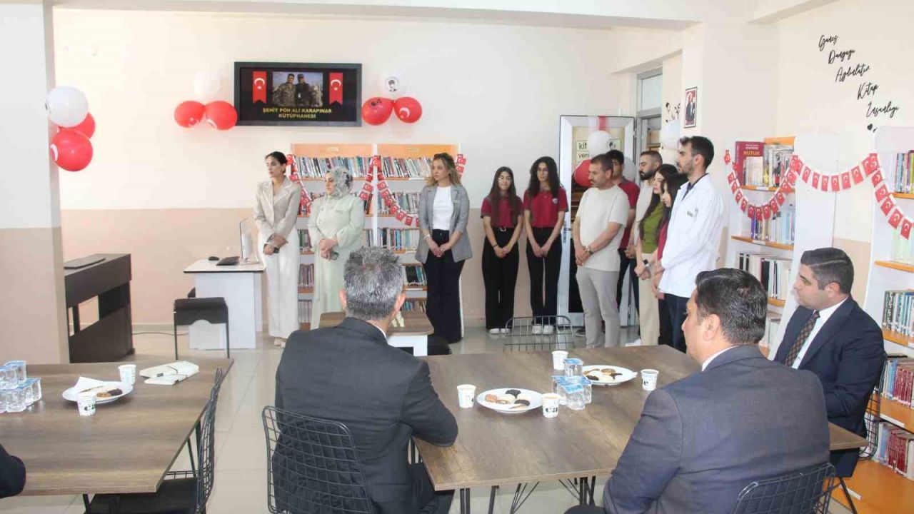 Şırnak’ta Şehit PÖH Ali Karapınar Kütüphanesi açıldı
