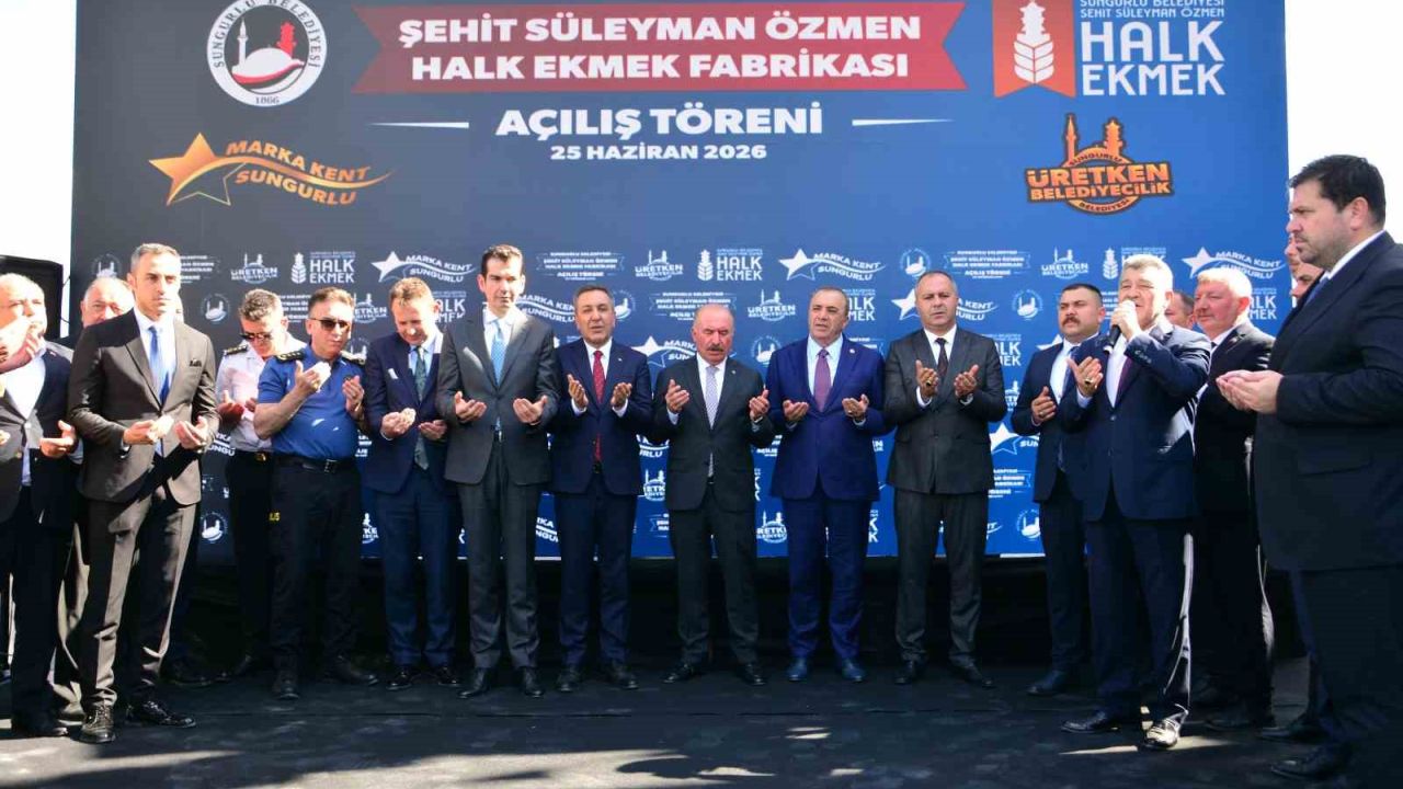 Sungurlu Belediyesi Halk Ekmek Fabrikası törenle açıldı: Günde 10 bin ekmek üretiliyor