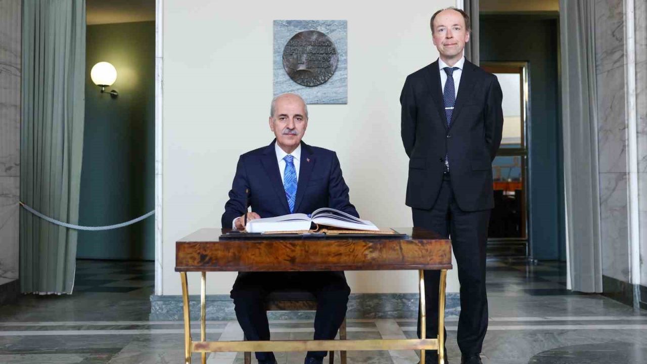 TBMM Başkanı Kurtulmuş, Finlandiya Parlamentosu Başkanı Halla-Aho ile Helsinki’de görüştü