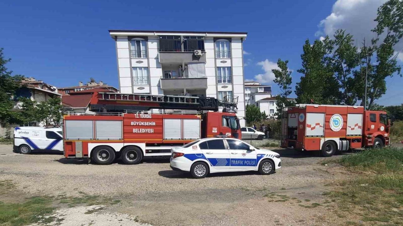 Tekirdağ’da ev yangını