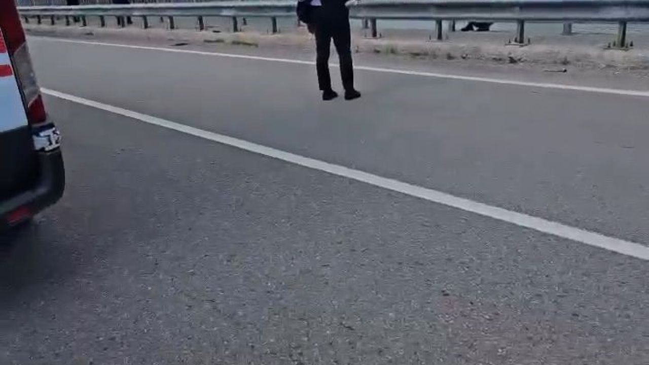 Viyadükten atlamak isteyen şahsı kaymakam ikna etti