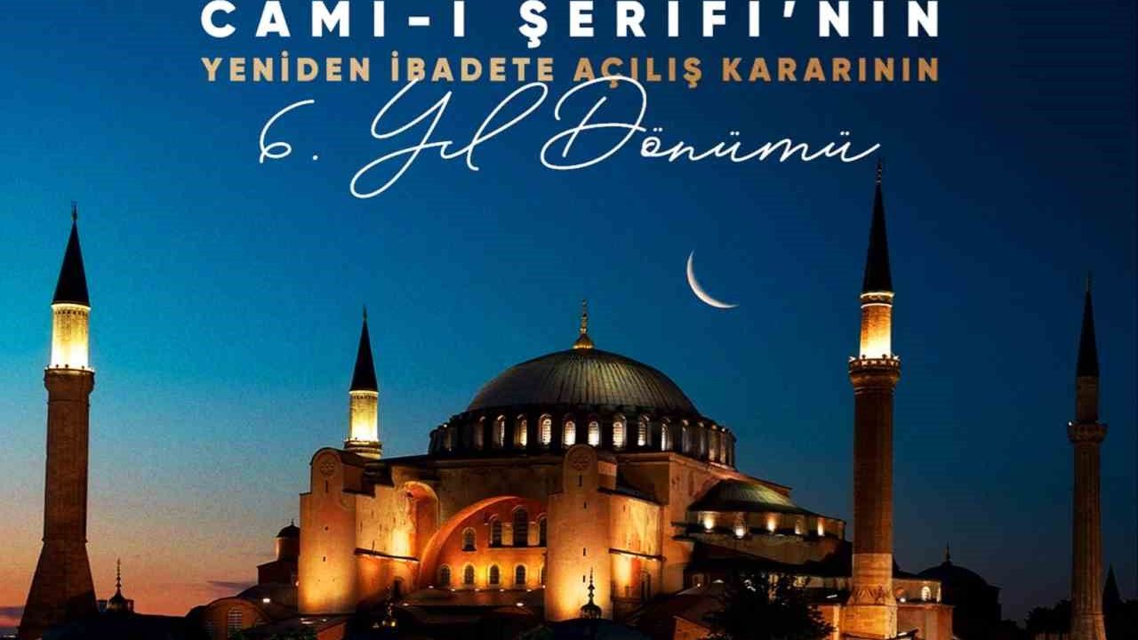 AK Parti Genel Başkan Yardımcısı Acar’dan Ayasofya paylaşımı