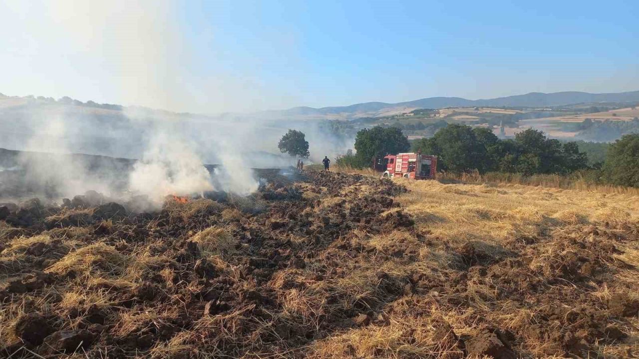 Bandırma’da buğday tarlasında çıkan yangın ekiplerin müdahalesiyle söndürüldü