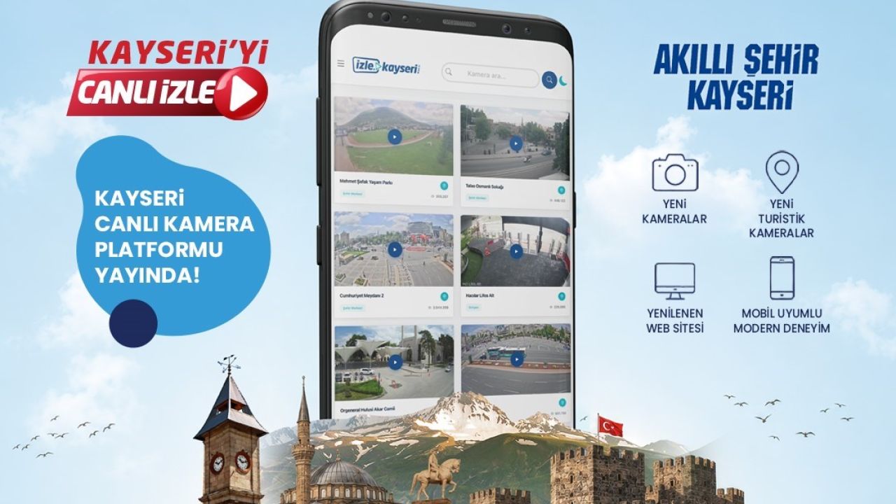 Başkan Büyükkılıç’tan Dijital Kayseri vizyonunda yeni adım: izle.kayseri.bel.tr