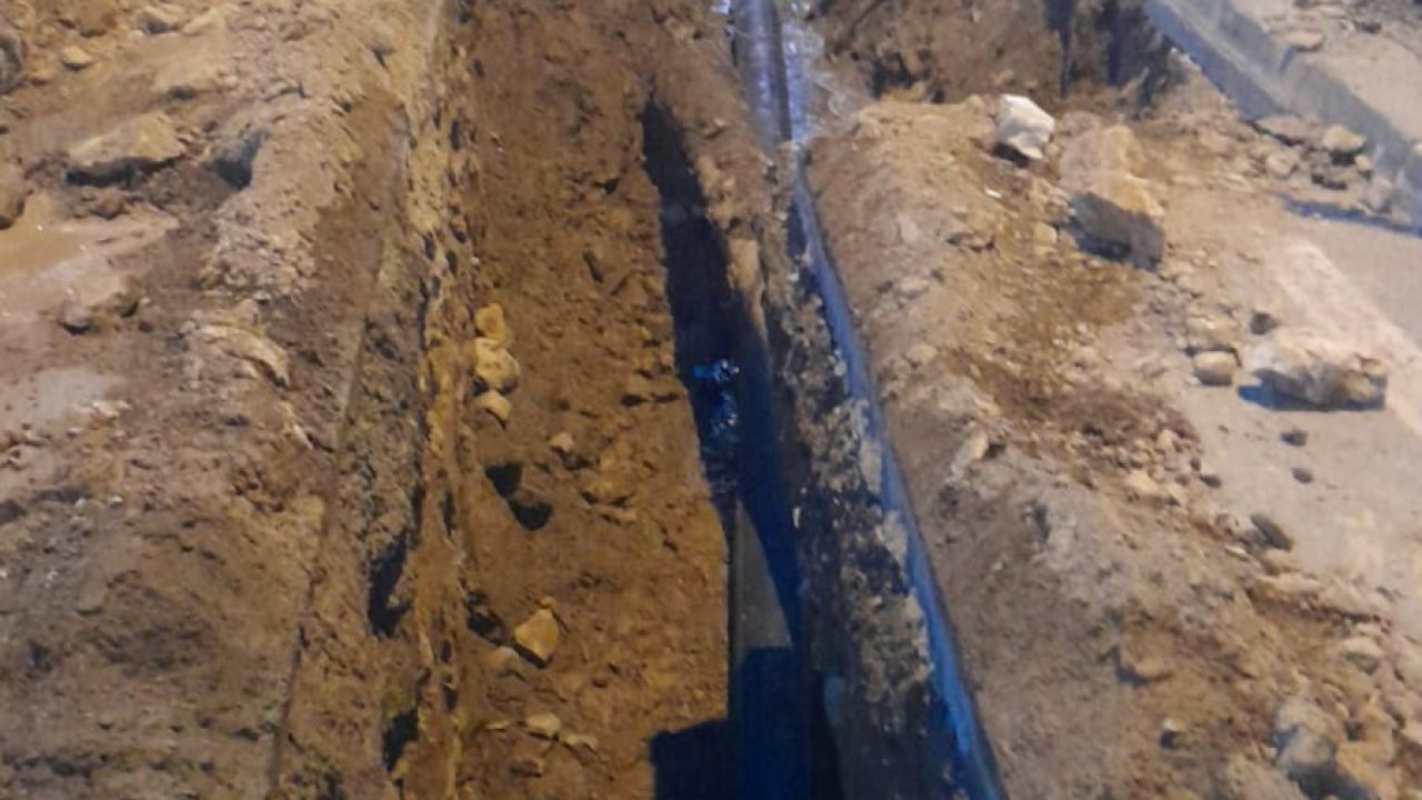 BASKİ’den Ayvalık’ta kanal hattı göçüğüne 36 saatlik kesintisiz müdahale
