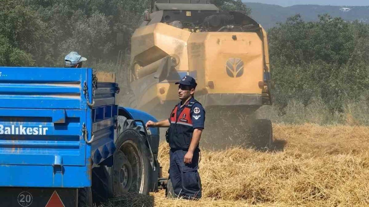Biçerdöverler jandarma denetiminden geçti