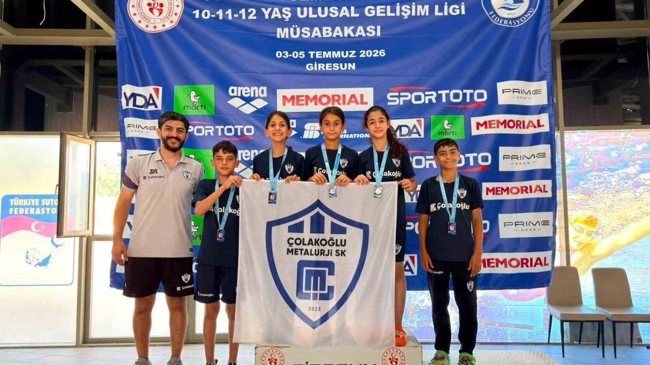 Çolakoğlu Metalurji Spor Kulübü yüzücülerinden Ulusal Gelişim Ligi’nde başarı