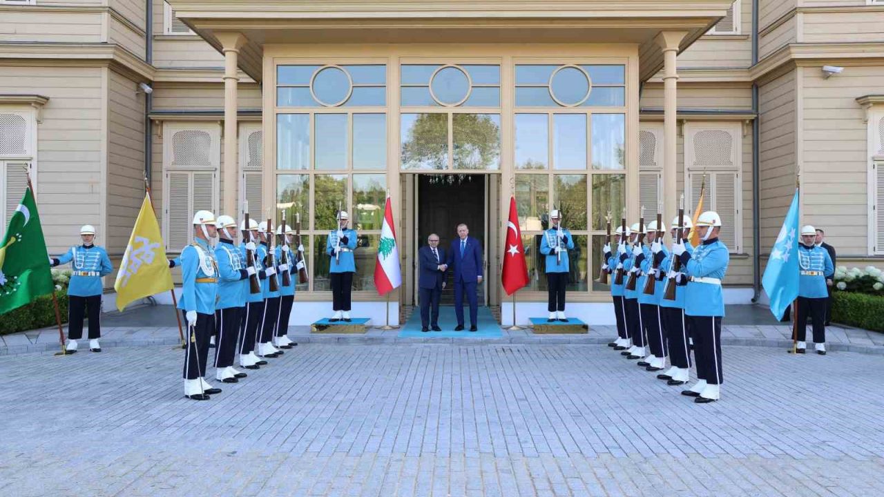 Cumhurbaşkanı Erdoğan, Lübnan Başbakanı Selam’ı kabul etti