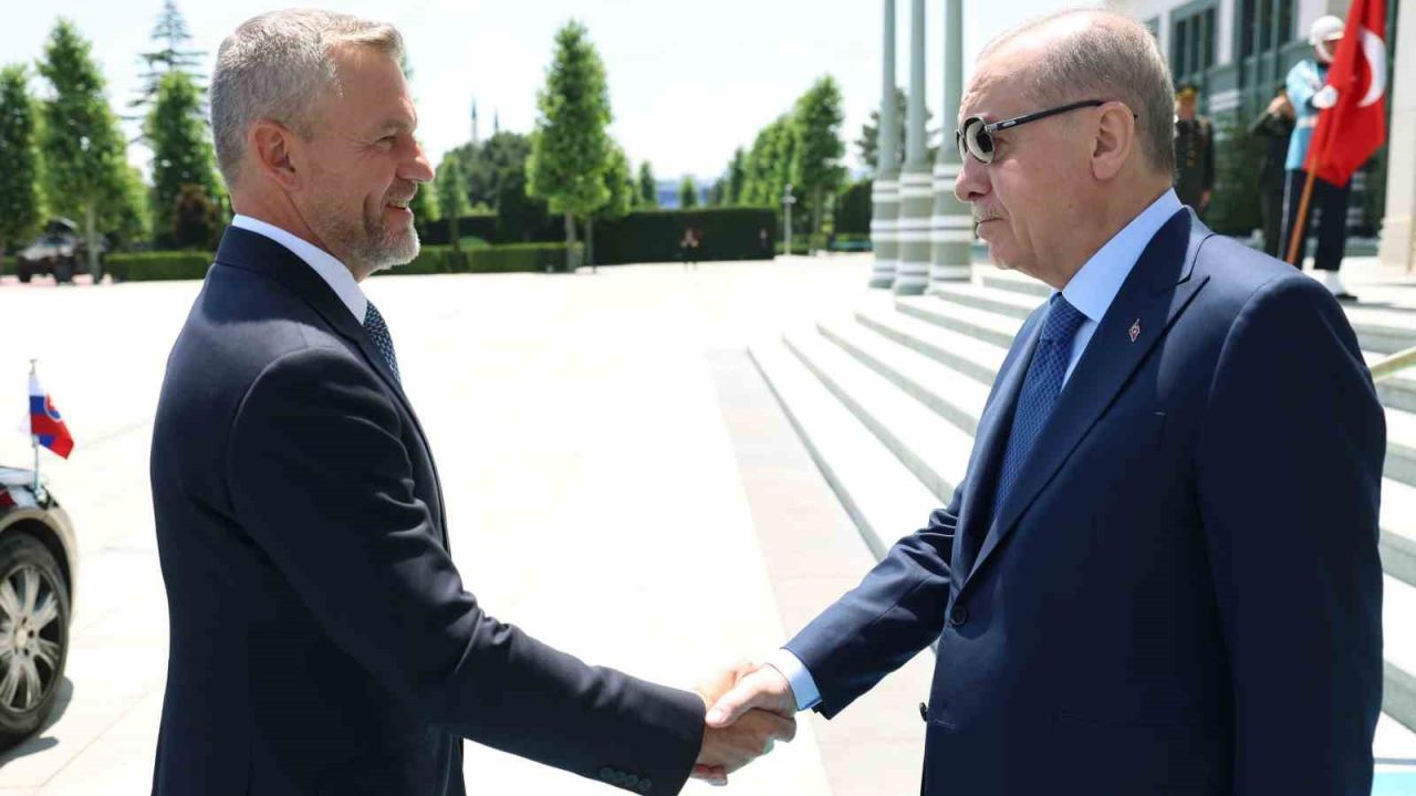 Cumhurbaşkanı Erdoğan, Slovakya Cumhurbaşkanı Pellegrini ile görüştü