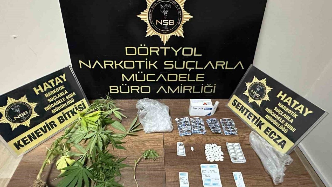 Dörtyol’da uyuşturucu operasyonu: 2 gözaltına