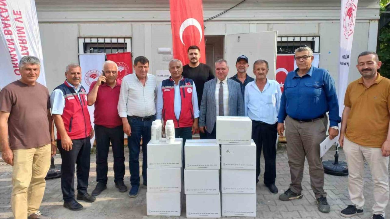 Erzin’de turunçgil üreticilerine portakal yağı desteği