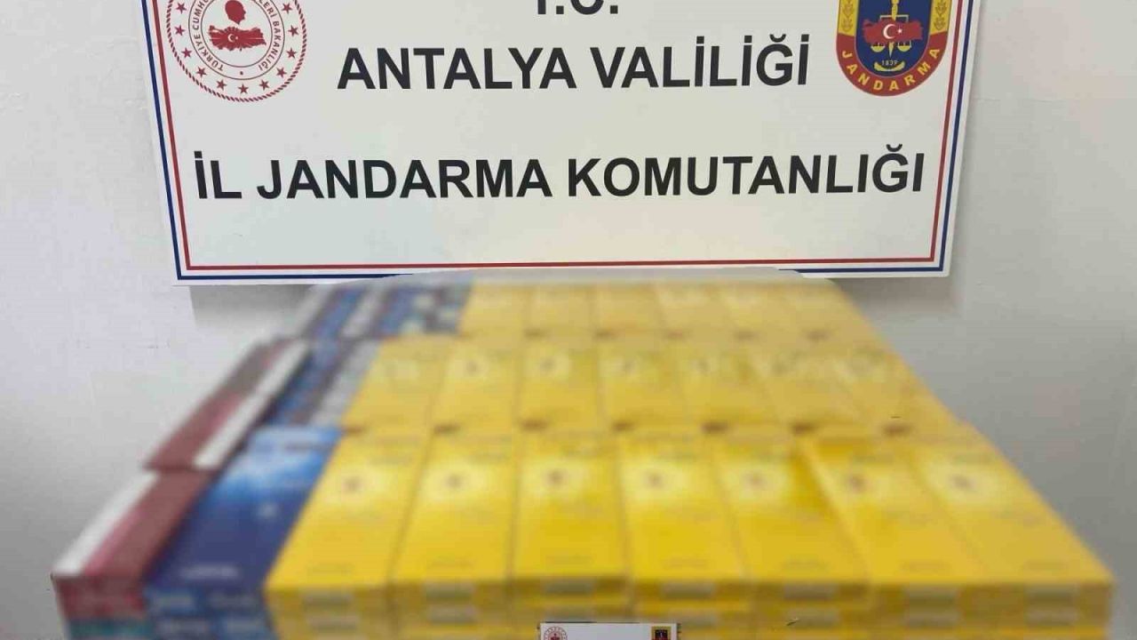 Gazipaşa’da 145 karton kaçak sigara ele geçirildi
