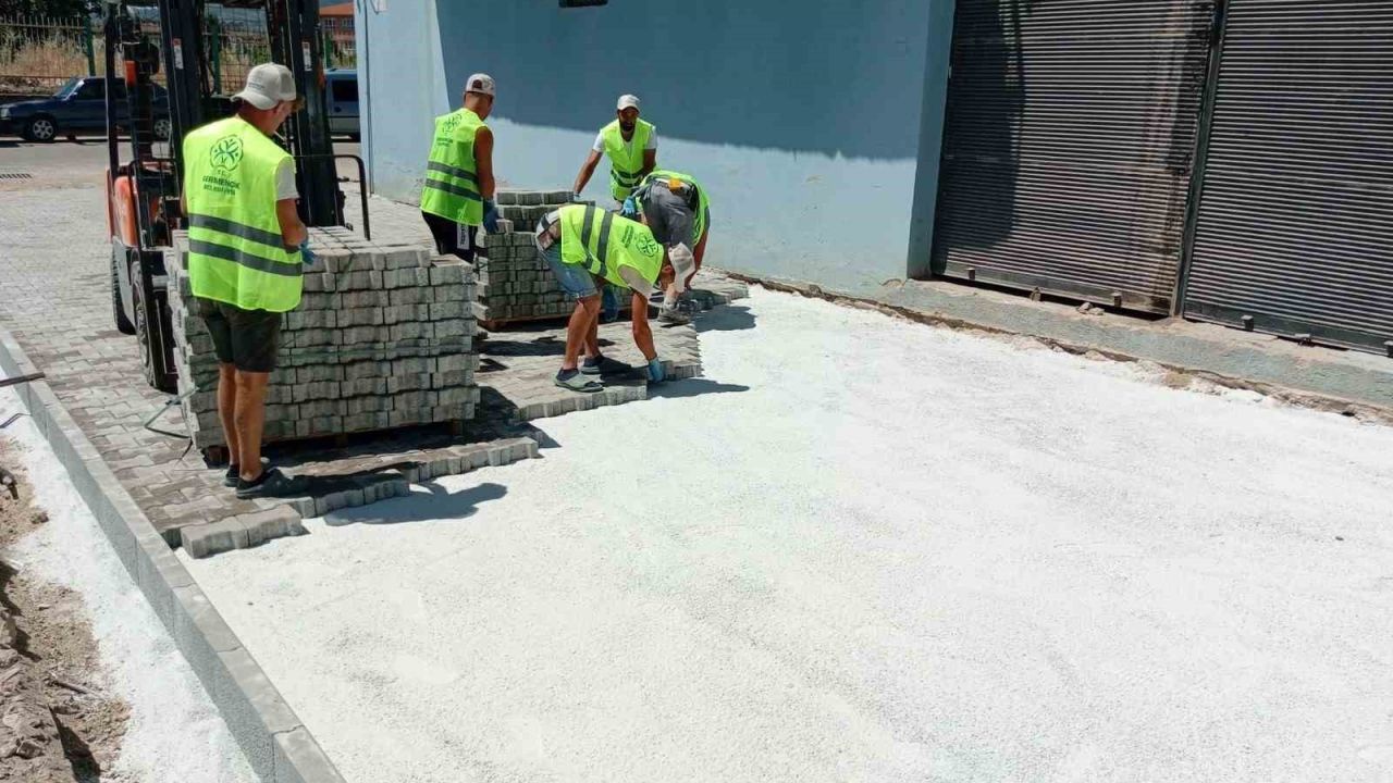 Germencik’te üstyapı çalışmaları başladı