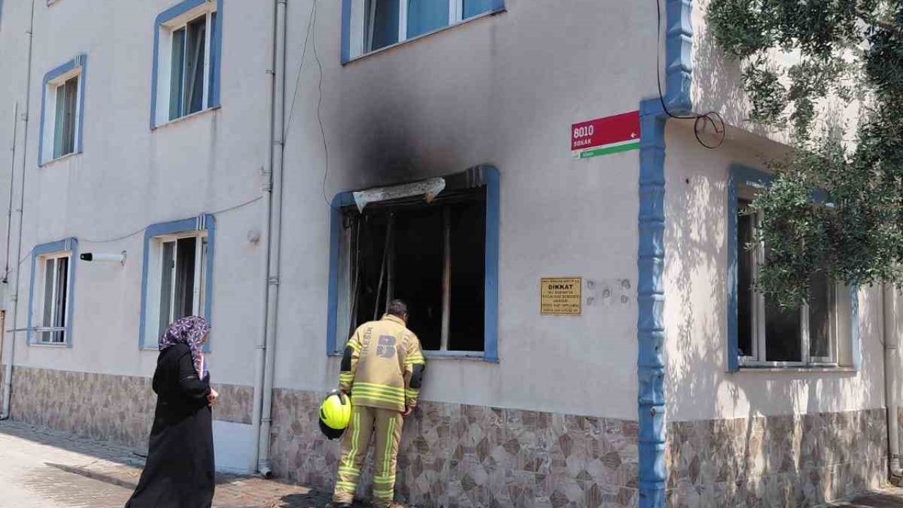 Gönen’de bir evde çıkan yangın hasara neden oldu