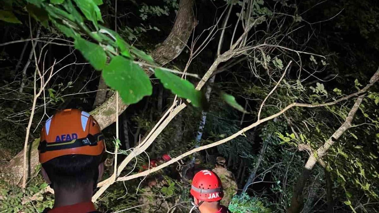 Kastamonu’da uçuruma yuvarlanan şahıs ekipler tarafından kurtarıldı