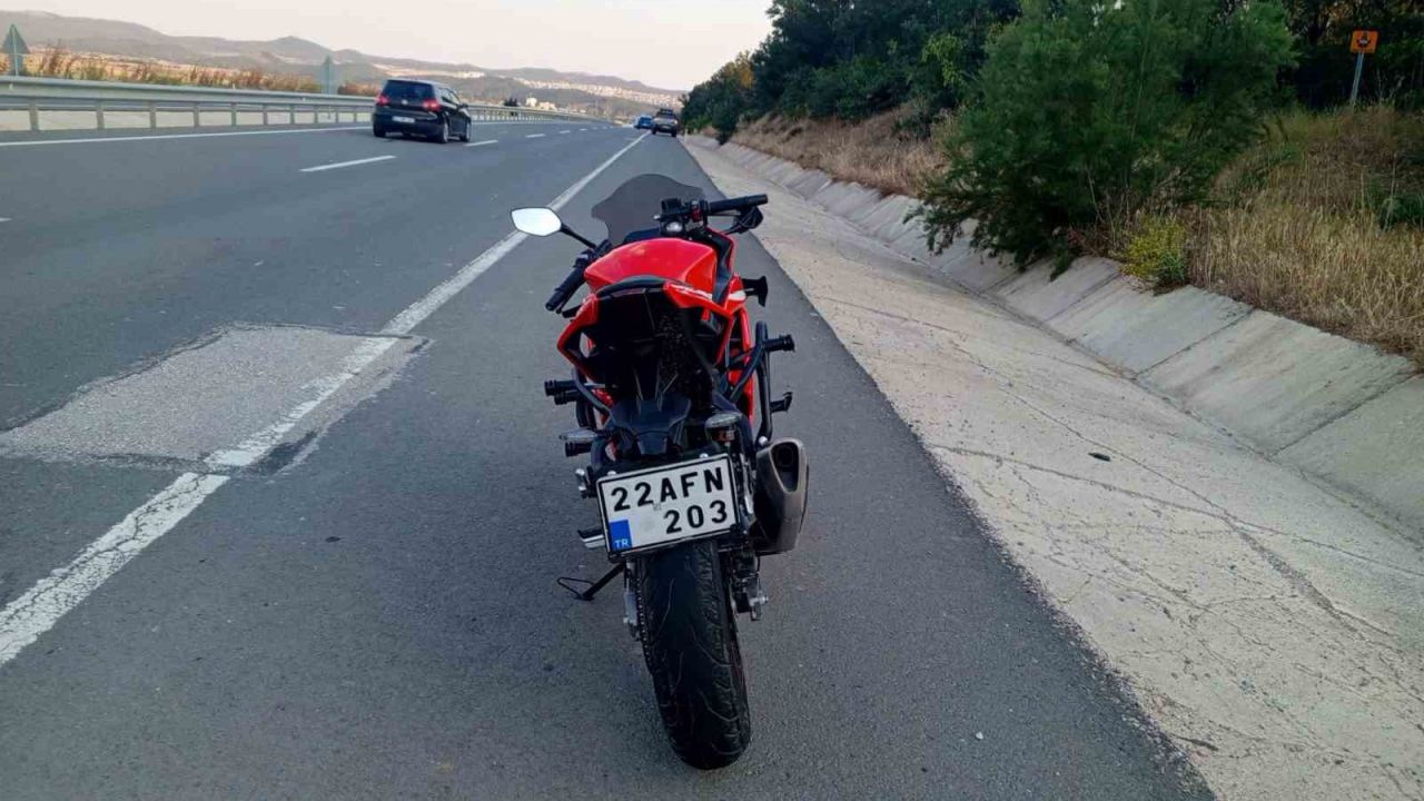 Keşan’da otomobil ile çarpışan motosiklet sürücüsü yaralandı