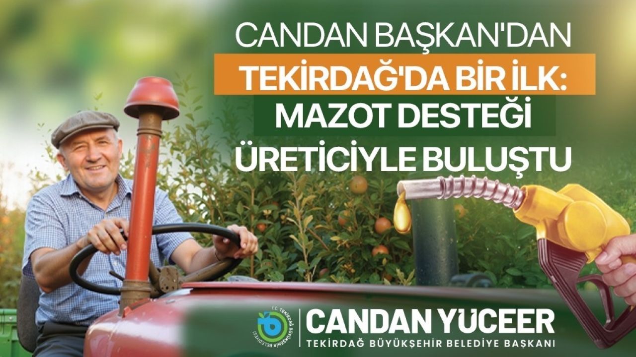 Mazot desteği üreticiyle buluştu