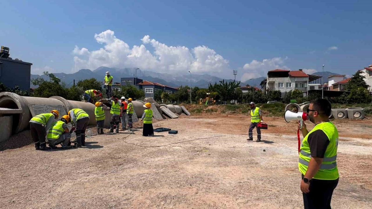 Merkezefendi Enkazda Arama Kurtarma Eğitim Alanında afetlere hazırlık sürüyor