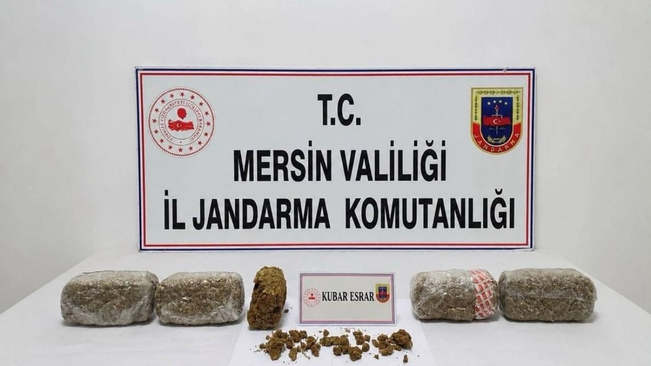 Mersin’de 6 kilo 300 gram kubar esrar ele geçirildi: 2 tutuklama