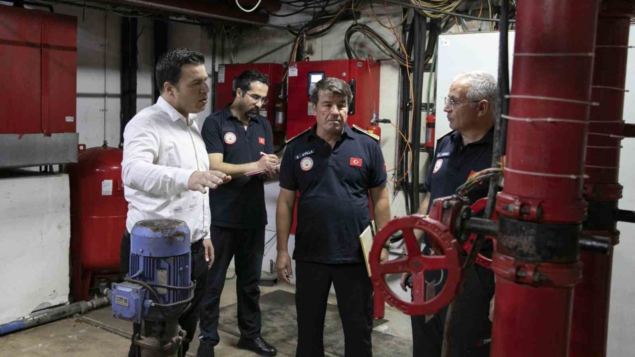 Mersin’de otellerde yangın güvenliği denetimi sürüyor