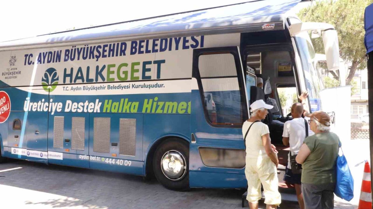 Mobil Halk Ege Et bu kez Güzelçamlı’da vatandaşlarla buluştu