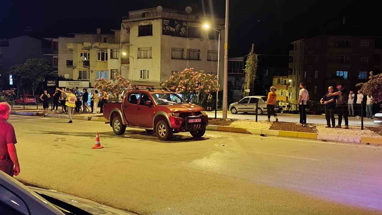 Motosikletle yaya geçidinden geçeyim derken hastanelik oldular