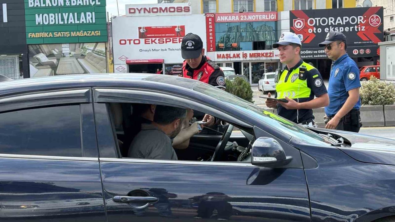 NATO zirvesi kapsamında Ankara’daki trafik denetimleri devam ediyor