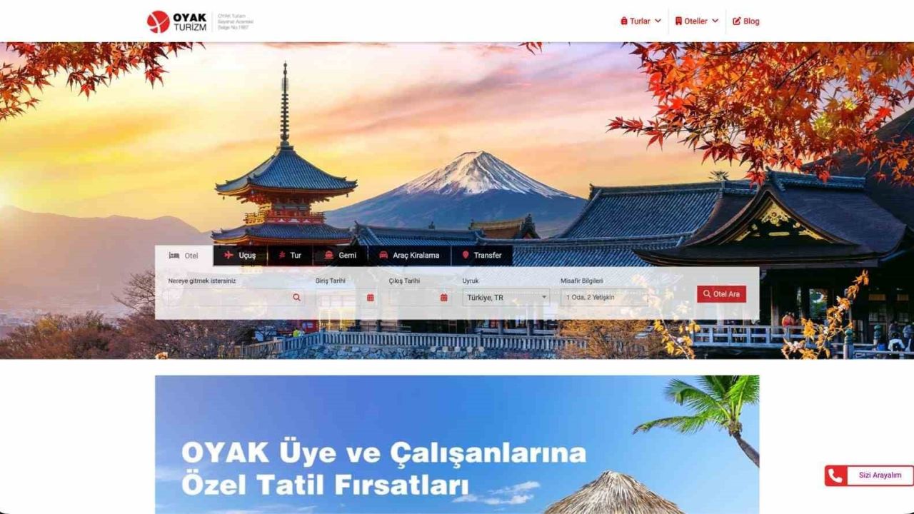 OYAK Pazarlama turizm hizmetlerini dijital platforma taşıdı
