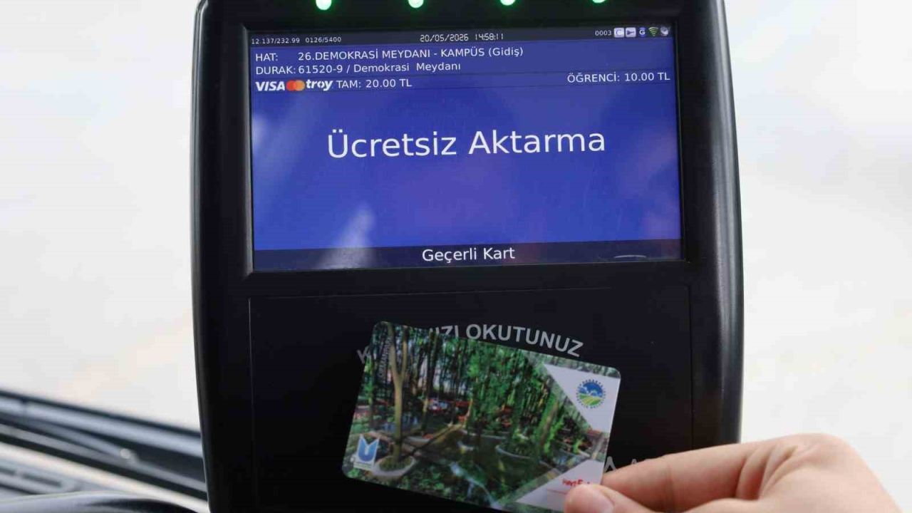 Sakarya’da toplu taşımada vatandaş dostu "Aktarma" sistemi 514 bin kez kullanıldı