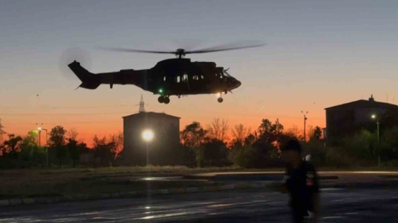 Şehit Hilal’in cenazesi helikopterle Aksaray’a getirildi