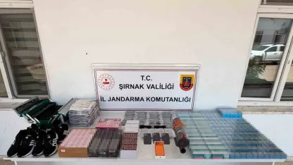 Şırnak’ta kaçakçılık operasyonu: Silah, sigara ve milyonluk kaçak ürün ele geçirildi