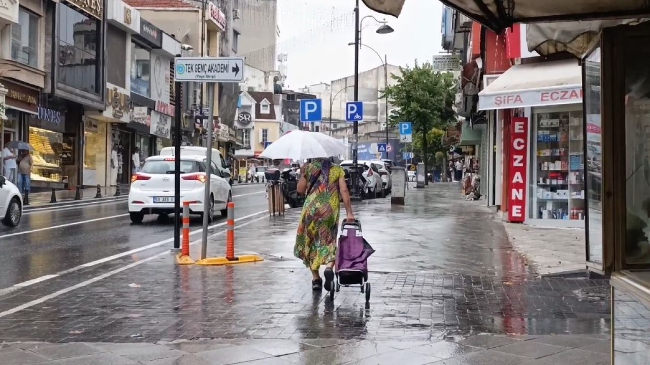 Tekirdağ’da yağmur etkili oldu